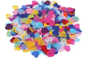 DECORA Paper Thin Hearts Confetti for Valentine's Day Decoration