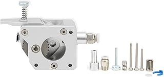 Extrusora de doble engranaje, accesorios de impresora 3D Extrusora Kit de extrusora de impresora 3D Engranaje reductor Extrusora de metal de doble accionamiento con paquete de(Mano izquierda)