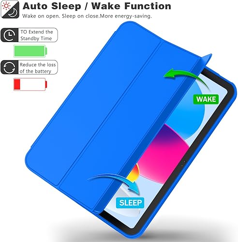 Miniatura 220 de iMieet (A16) Funda de 11 pulgadas 2025/10ª generación de 10.9 pulgadas 2022 con soporte para lápices, funda inteligente con soporte triple y parte