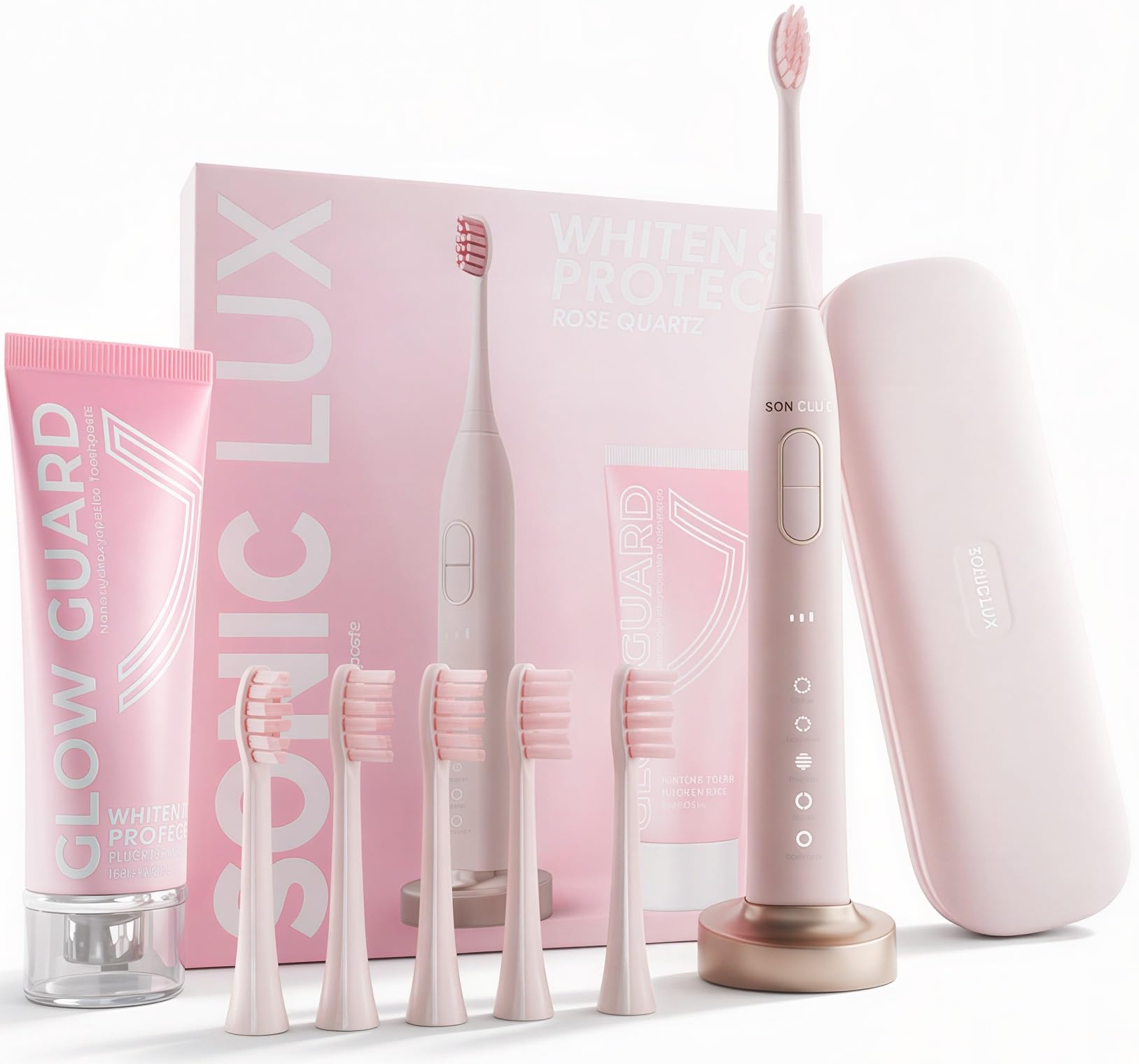 Sonic Lux Pink Whitening Electric Toothbrush