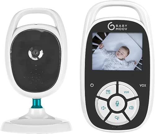 Babymoov Babyphone Caméra Bébé YOO See, Ultra Compact, Fixation murale