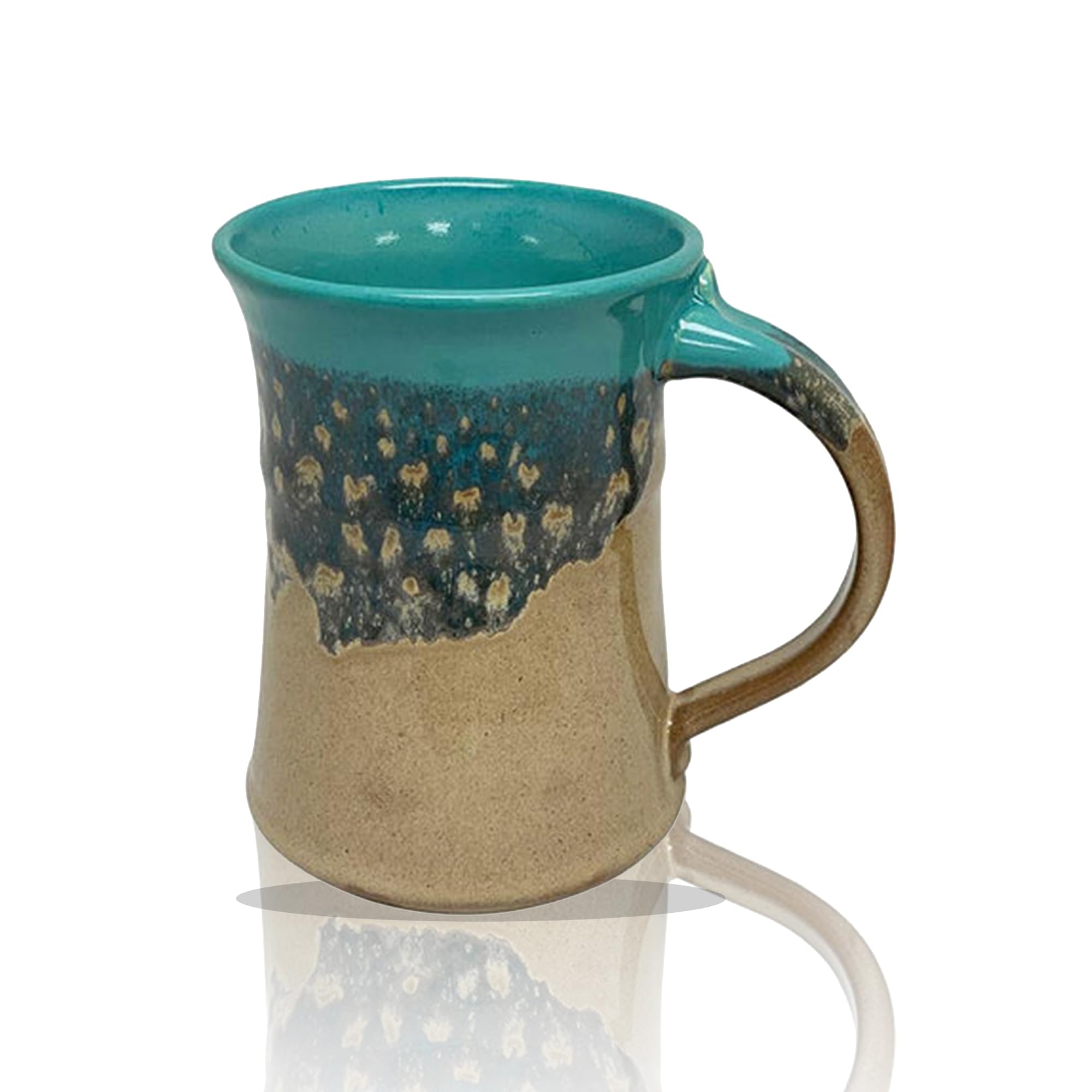 View 1 of [HANDLE IS BROKEN] Clay in Motion Handmade Ceramic Mug 24 oz