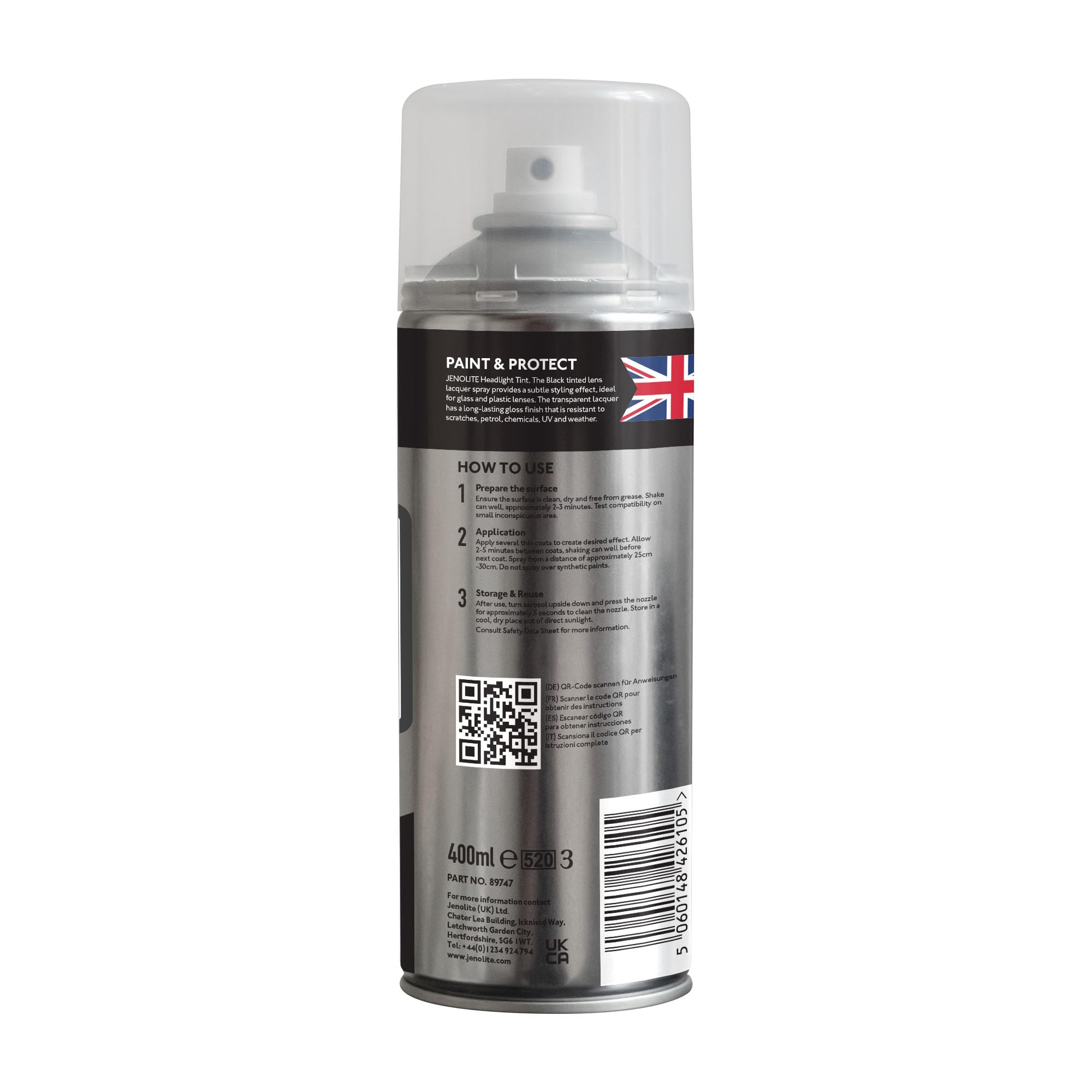 Bombe Aérosol Vernis Polyuréthane 400ml - Pour Vernir Et Protéger Les Optiques De Phares
