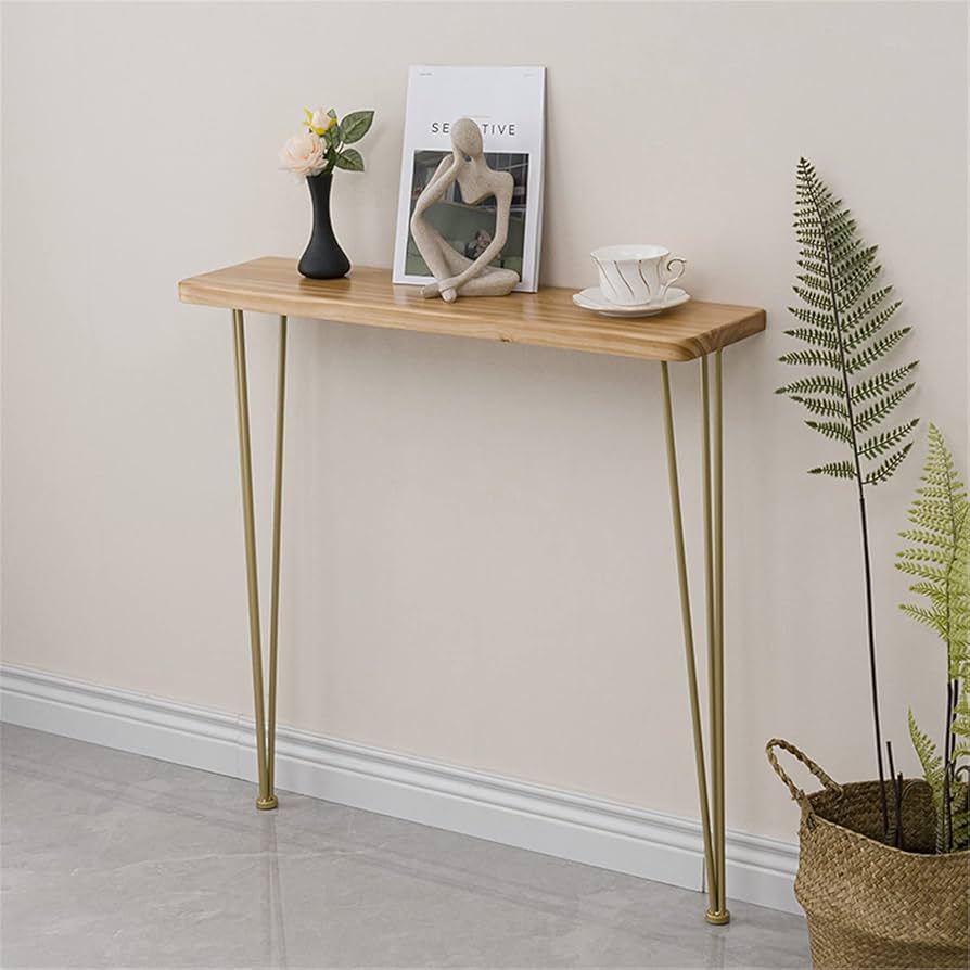 ♡欧米コンソール テーブル トールペイント花柄装飾 半月型木製