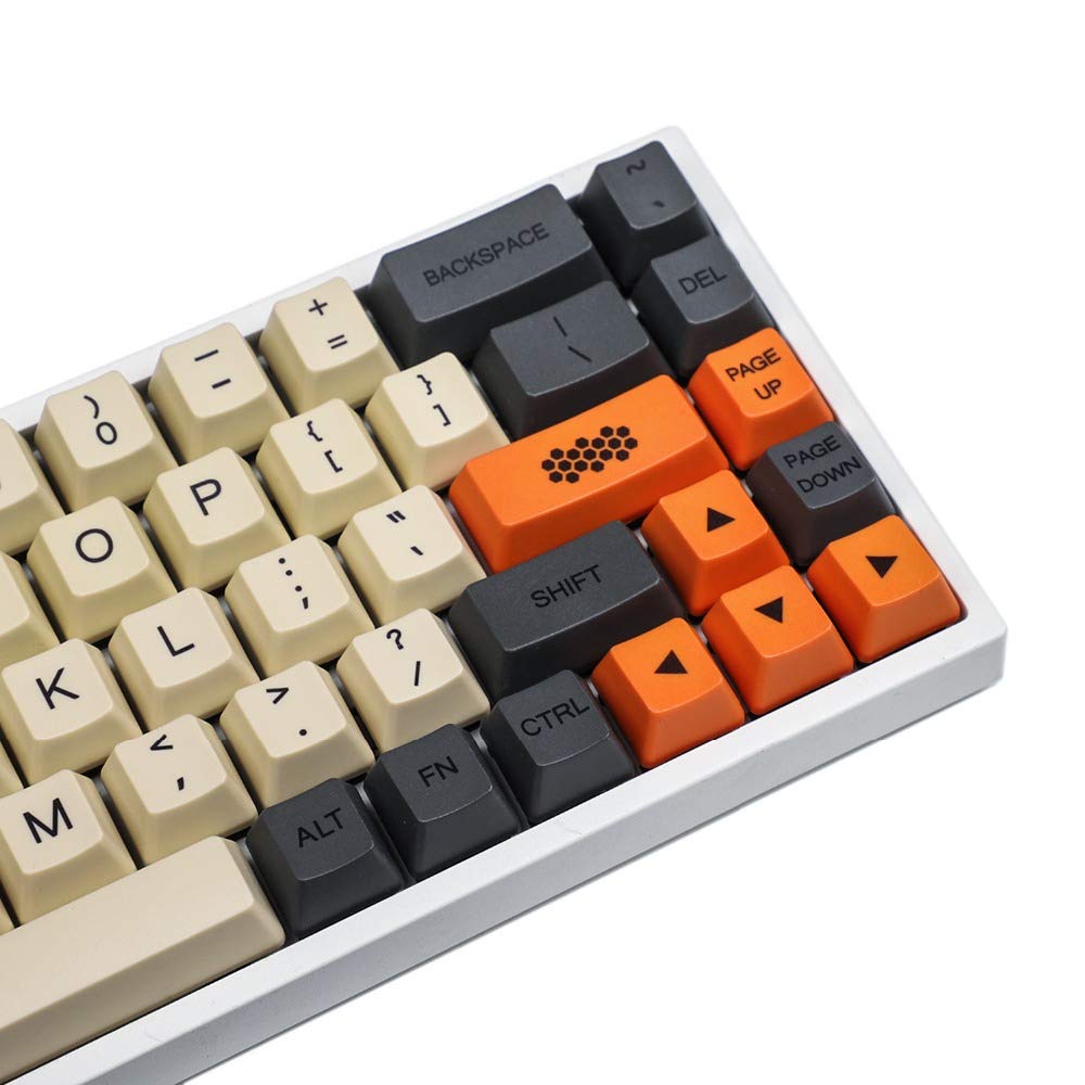 Amazon.com: YMDK 61 64 68 ANSI Dye Sub 60% Carbon Custom Keycaps