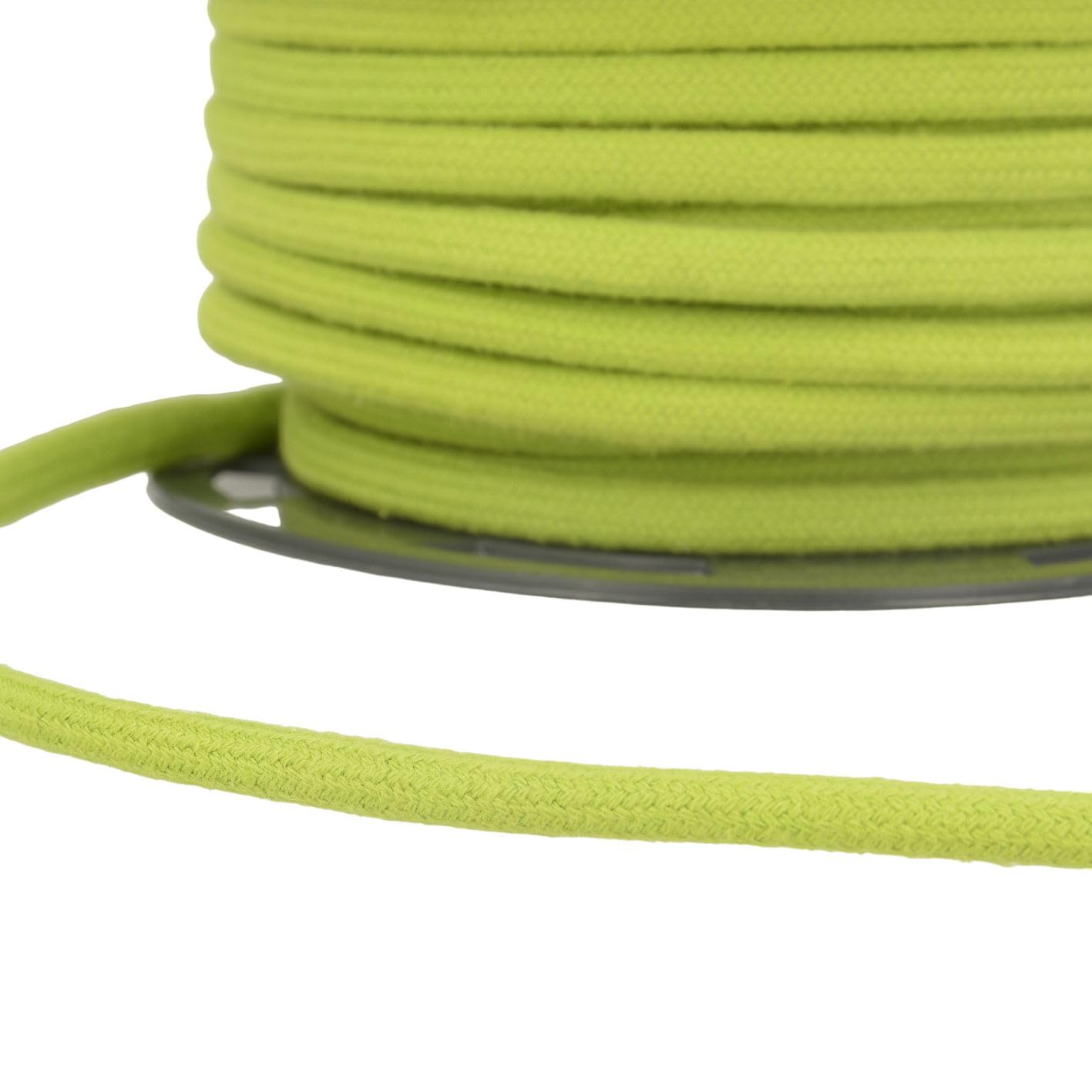 Bobine 20m Cordon Coton Vert anis 8mm