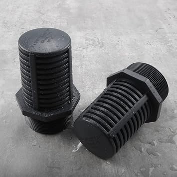TOMEX 2 Inch Threaded Suction/Overflow Strainer, Screen Strainer 2 Inch (2 Pack)