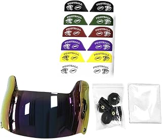 Harilla La protección Facial de los visores de fútbol Mejora la Visibilidad y Protege la máscara de la Cara de Las Piezas de los Ojos para los