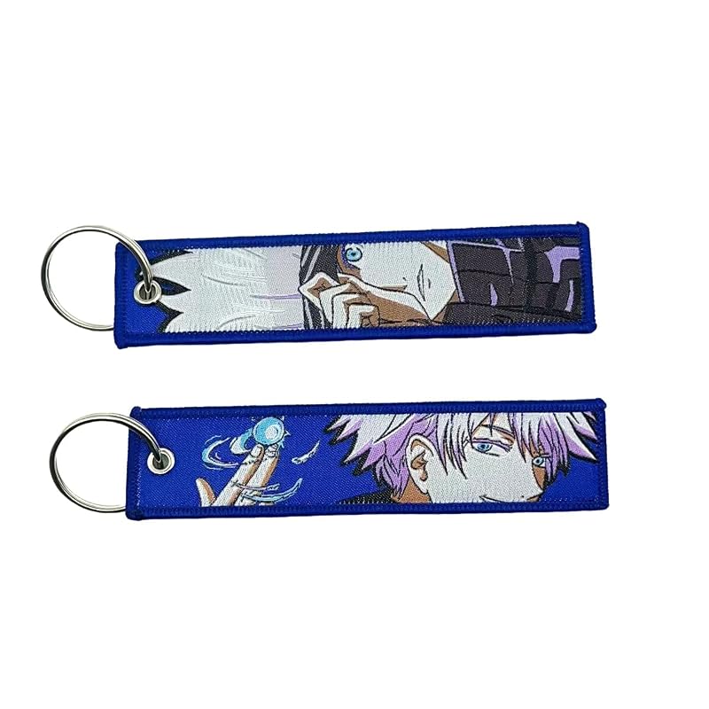 Chaveiro Anime Jet Tag Bordado Dupla Face para Moto, Carro e Mochila Gearcatweel KJ-01