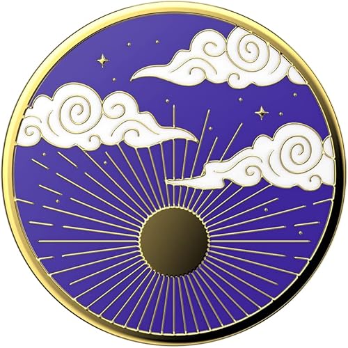 Miniatura 2 de PopSockets Agarre y soporte para teléfono con parte superior intercambiable - Esmalte Sunburst