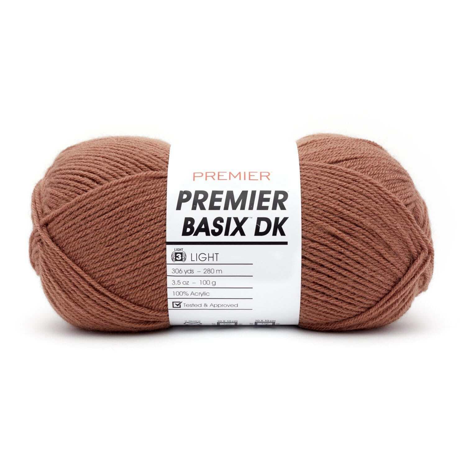 Premier Yarns Basix DK Yarn-Mocha