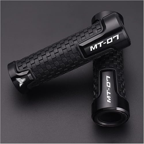 Miniatura 5 de Motorcycle Handlebar Grips for Yamaha MT07 MT 07 MT-07 2014-2021 Motocross Handle Hand Grips Motorcycle Handlebar Grips CNC Handle Bar Rubber Gel