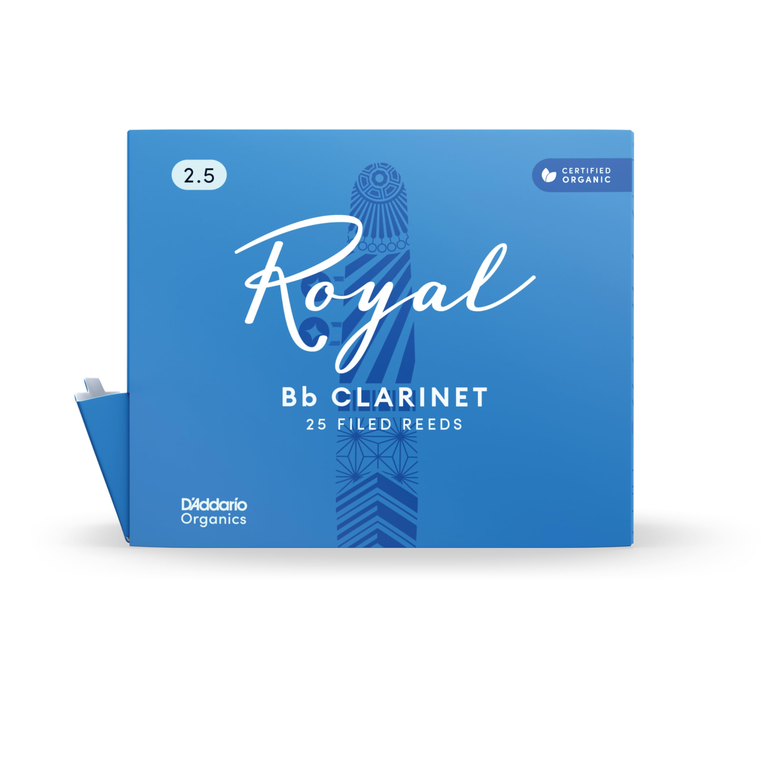 D'Addario Royal by Anches pour clarinette en berbe, #2.0, 25 pièces