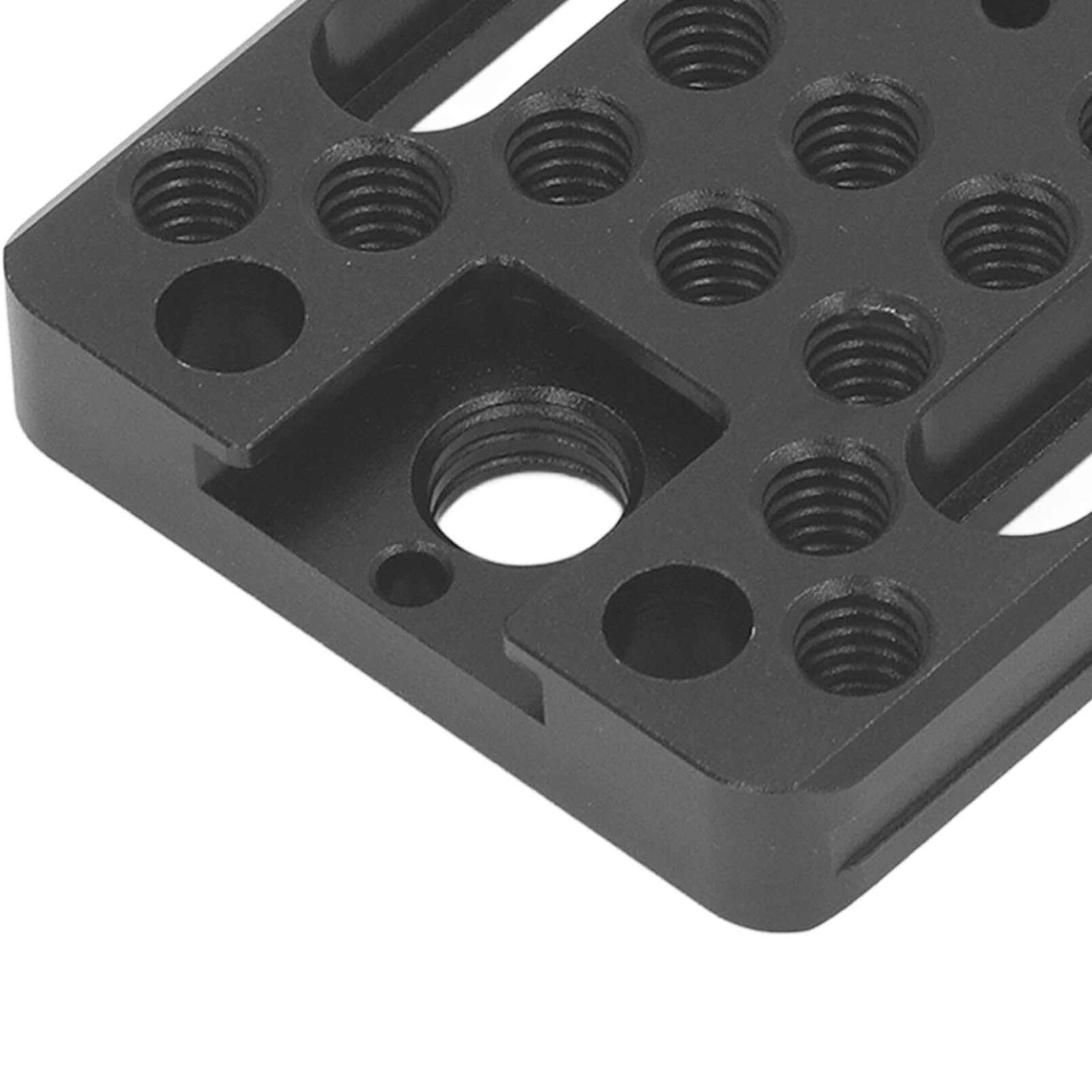 Jectse Camera Cheese Mounting Plate, Universal Lightweight Switching Plate With 1/4 3/8 Inch Threaded Holes, Cold Shoe Mount, for Locating Hole