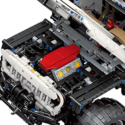 LOTSOFUN Technik 6x6 Geländewagen, Off Road Monster Truck Kompatibel mit Lego Technic - 2957 Teilen - Statische Version – Bild 8