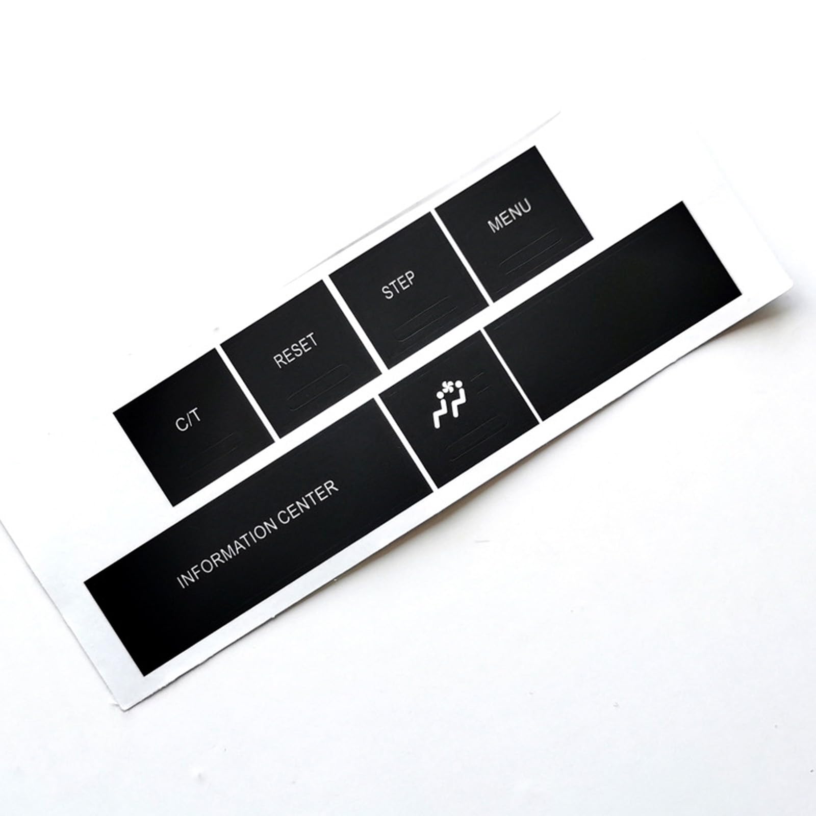 Automotive Dashboard Covers Button Repair Decals Long Lasting Protective for Car Enthusiasts Seek Interior Elegances Car Center Console Button Stickers