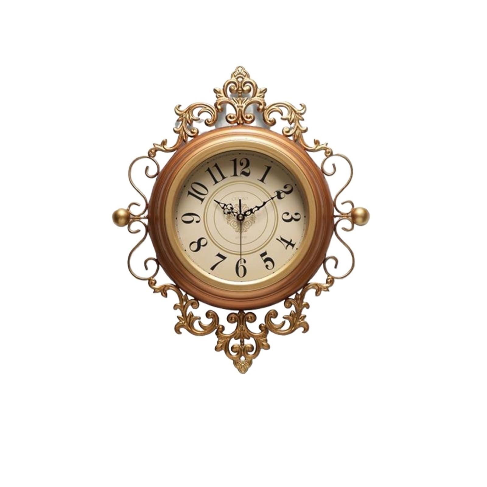 Horloge murale vintage suspendue silencieuse et rétro taille S