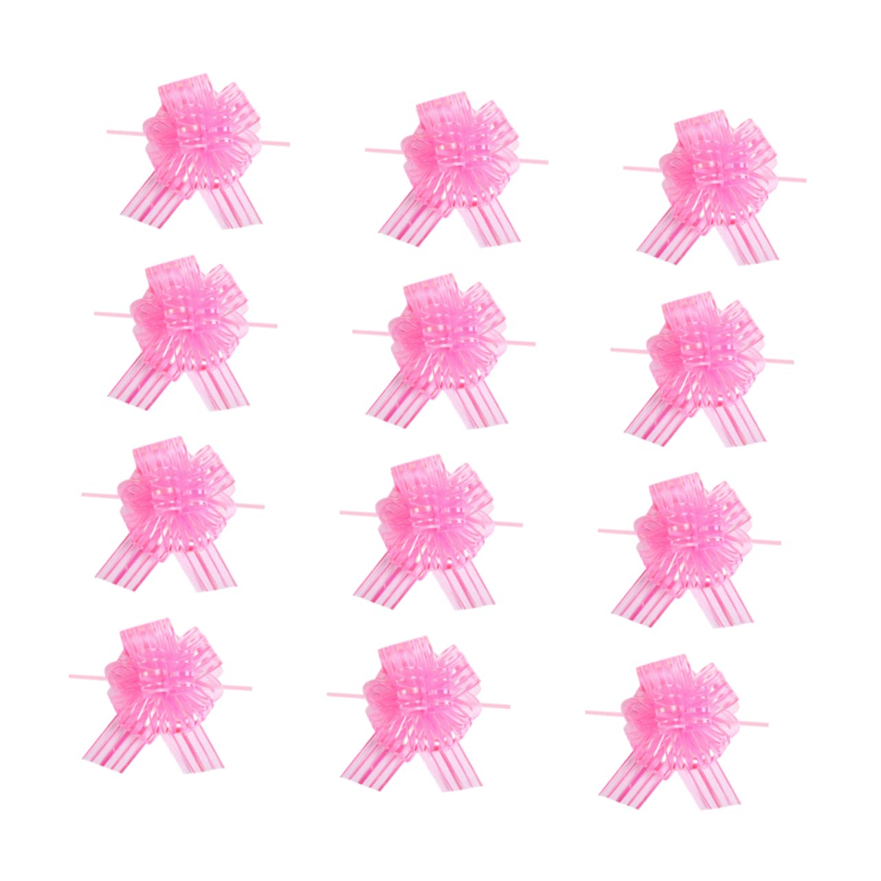 Healeved 36pièces Nœuds Décoratifs Tulle Rose De Nœuds à Tirer pour Mariage Et Fêtes Parfaits pour Décorer Voitures Bouteilles Et