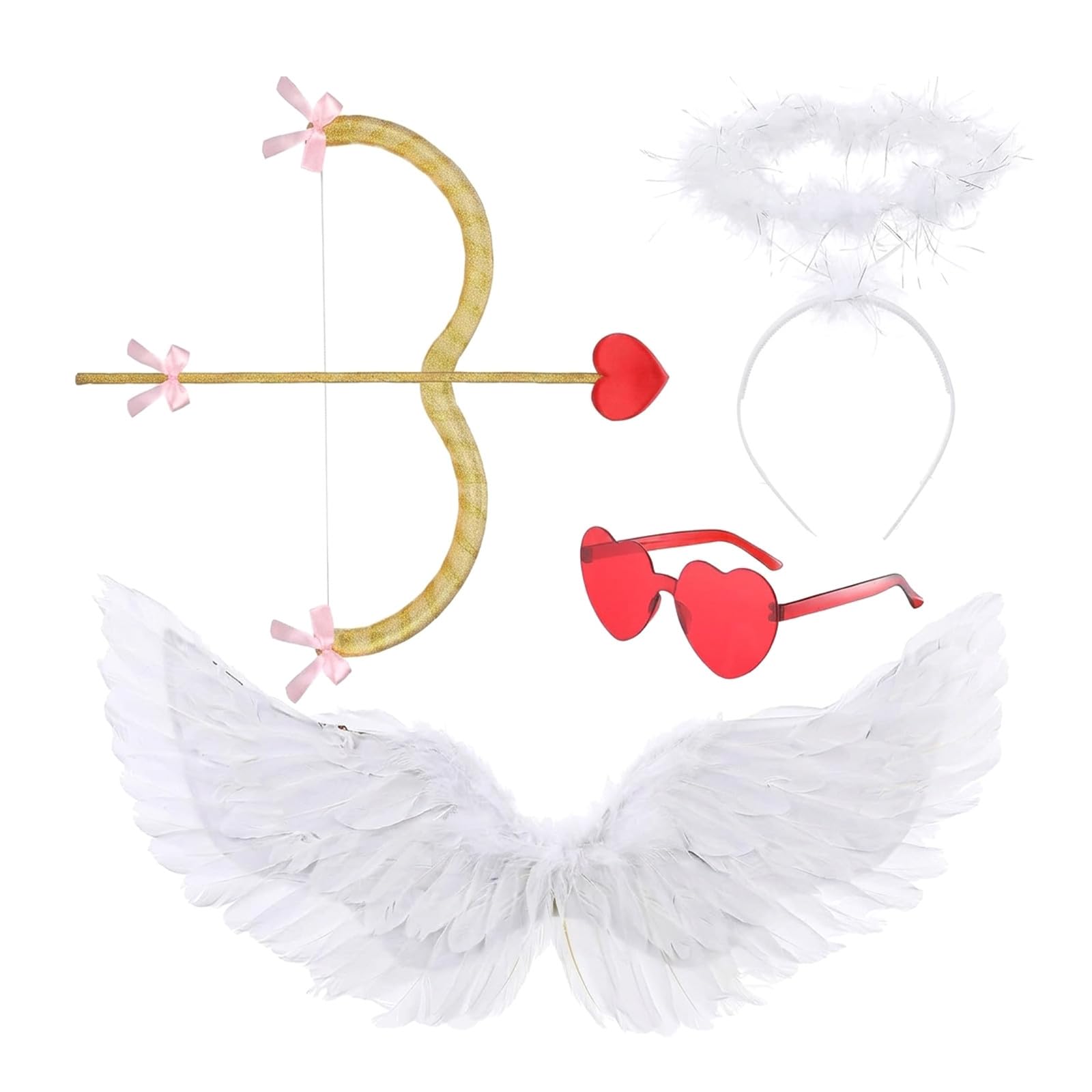 Gatuida 1 set di d'angelo con occhiali da sole di Cupido e arco e frecce