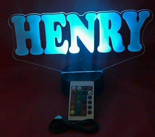 Miniatura 5 de MIRROR MANIA Lámpara de luz con nombre con cualquier nombre, lámpara LED personalizada, crea tu propio nombre en letras de bloque, lámpara de mesa