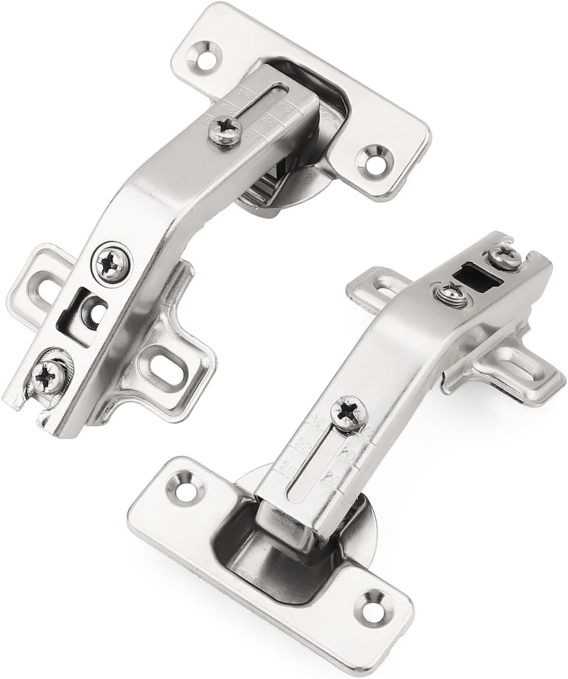 Probrico 2 Pair-4 Pack 135 Degree Lazy Susan Hinge, Full Overlay Concealed for Corner Kitchen Cabinet Hinges,135° Hinges with Srews