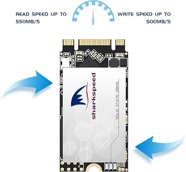 SSD 1TB M.2 2242 NGFF Plus Internal M2 SSD 3D NAND SATA III 6 Gb/s, Solid State Drive for Notebooks Desktop PC (M.2 2242 1TB)