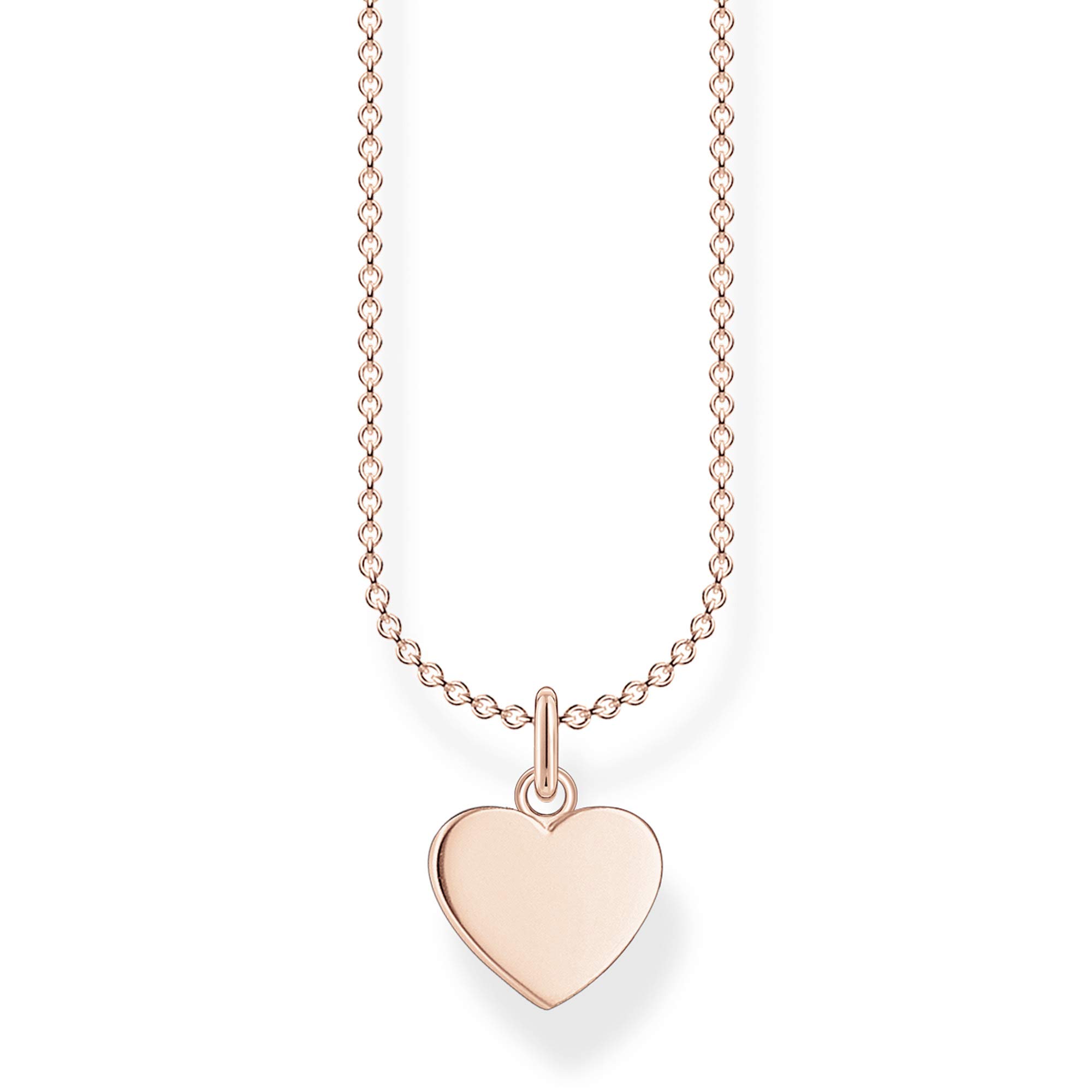 Thomas Sabo Necklace heart rose gold 925 Sterling Silver, 18k Rose Gold Plating