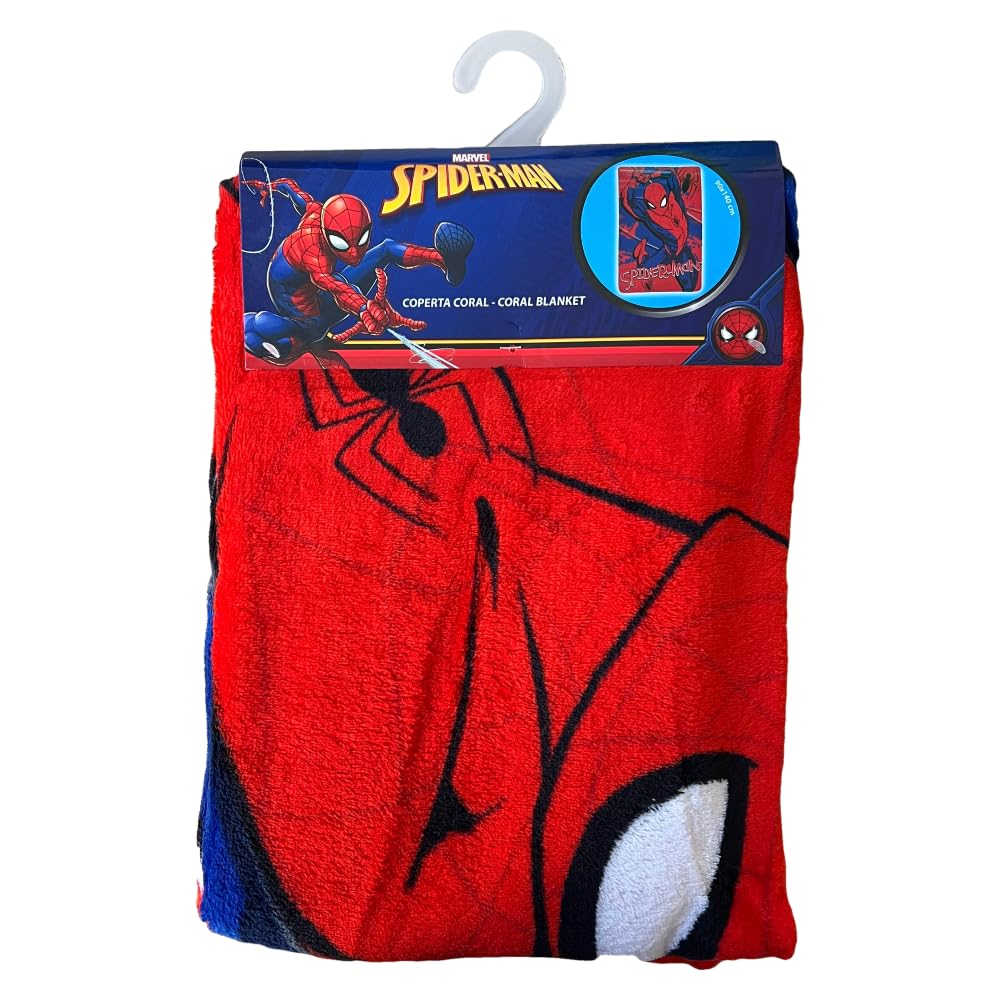 Marvel Spiderman Chenille Blanket for Children 140 x 90 cm 100% Polyester, Red, 90 x 140 cm - Image 3