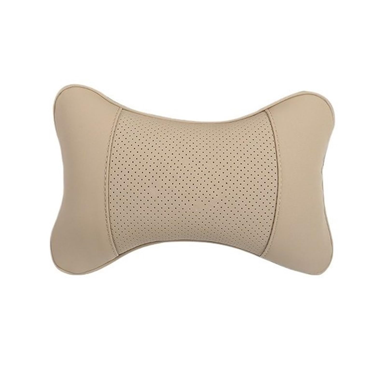 POAWUDJA Car Pillow 1Pcs Car Seat Headrest Fit For Volkswagen R Golf Caddy Passat Tiguan Jetta Beetle Removable Cover(Beige)
