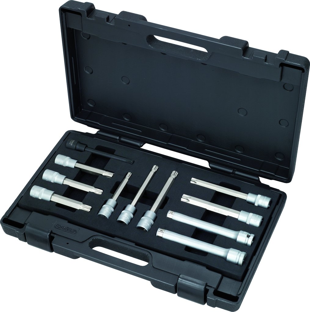 KS Tools 911.4460 Zestaw kluczy nasadowych do śrub głowicy cylindra 11-szt, 1/2"