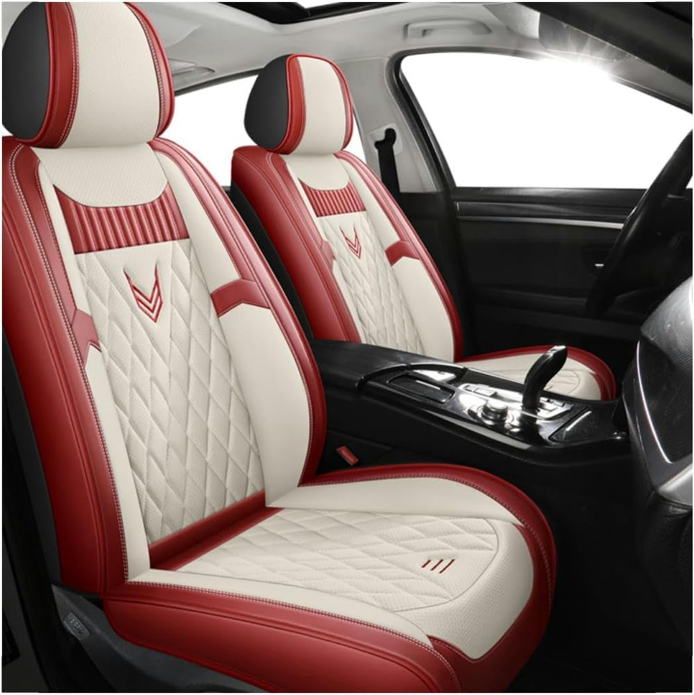 pokrowce na siedzenia samochodowe nadają się do Mitsubishi Pajero 4 2 Sport Outlander XL ASX Montero akcesoria Lancer 9 10 Carisma pokrowce ochronne / akcesoria samochodowe, czerwone