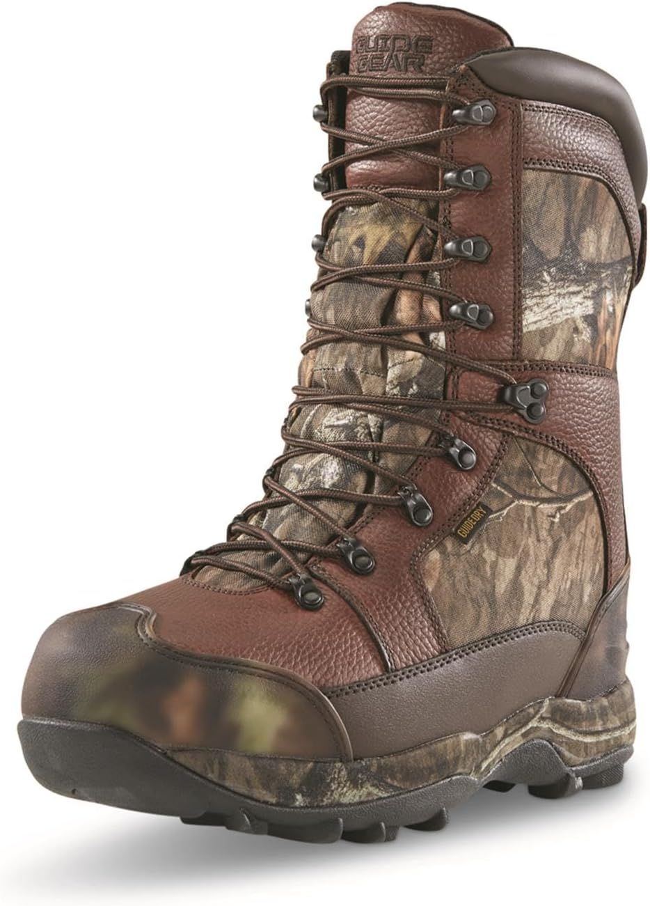 Guide Gear Leather Hunting Boots for Men Monolithic Extreme Waterproof Insulated, 2,400-gram Thinsulate Ultra - Image 2