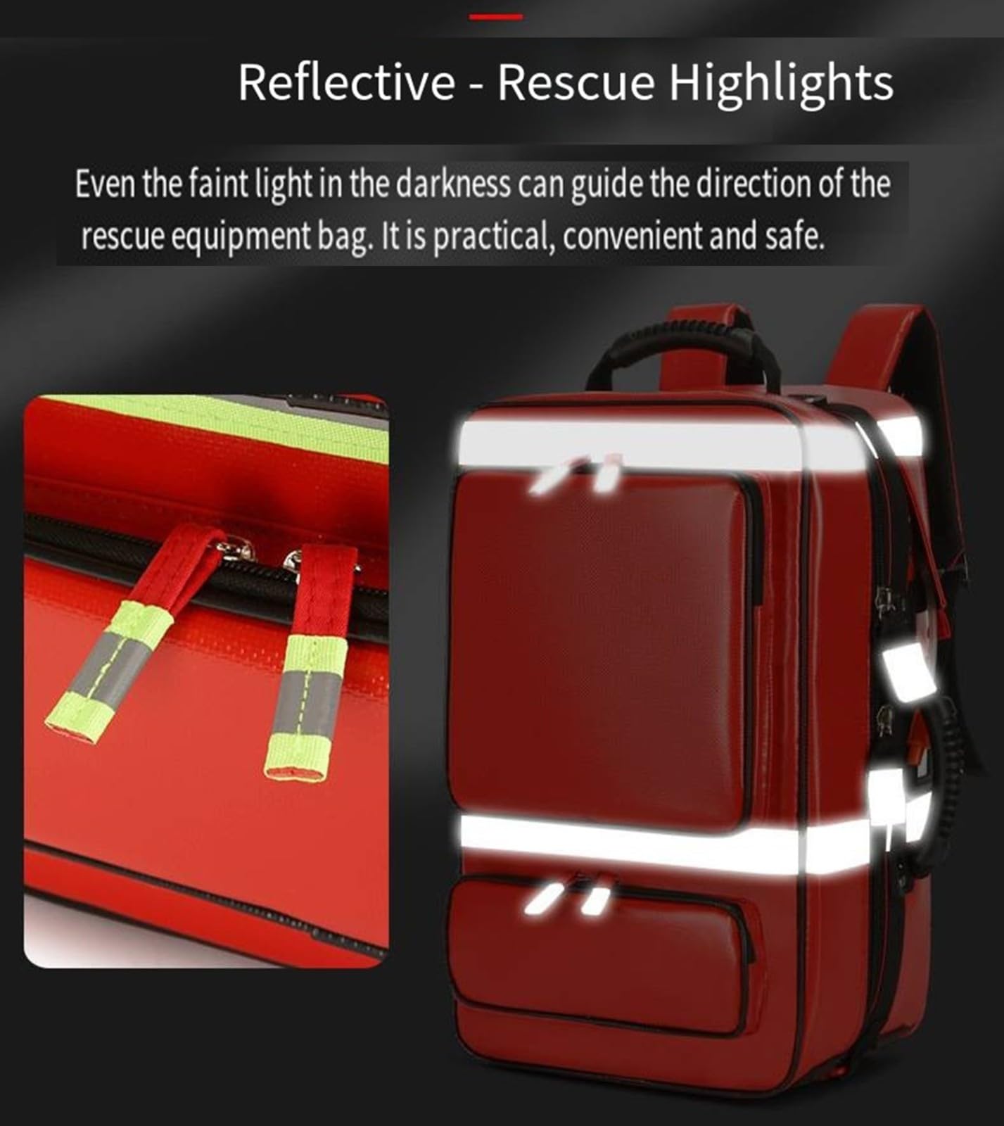Mochila Emergencias Sanitarias con Carrello Ruote Rimovibile para EMT, Paramédicos,Enfermeras,Médicos Tácticos,Cuidado Hogar,Maletín Emergencias De Soporte Vital Viaje Acampada A,No Tie Rod