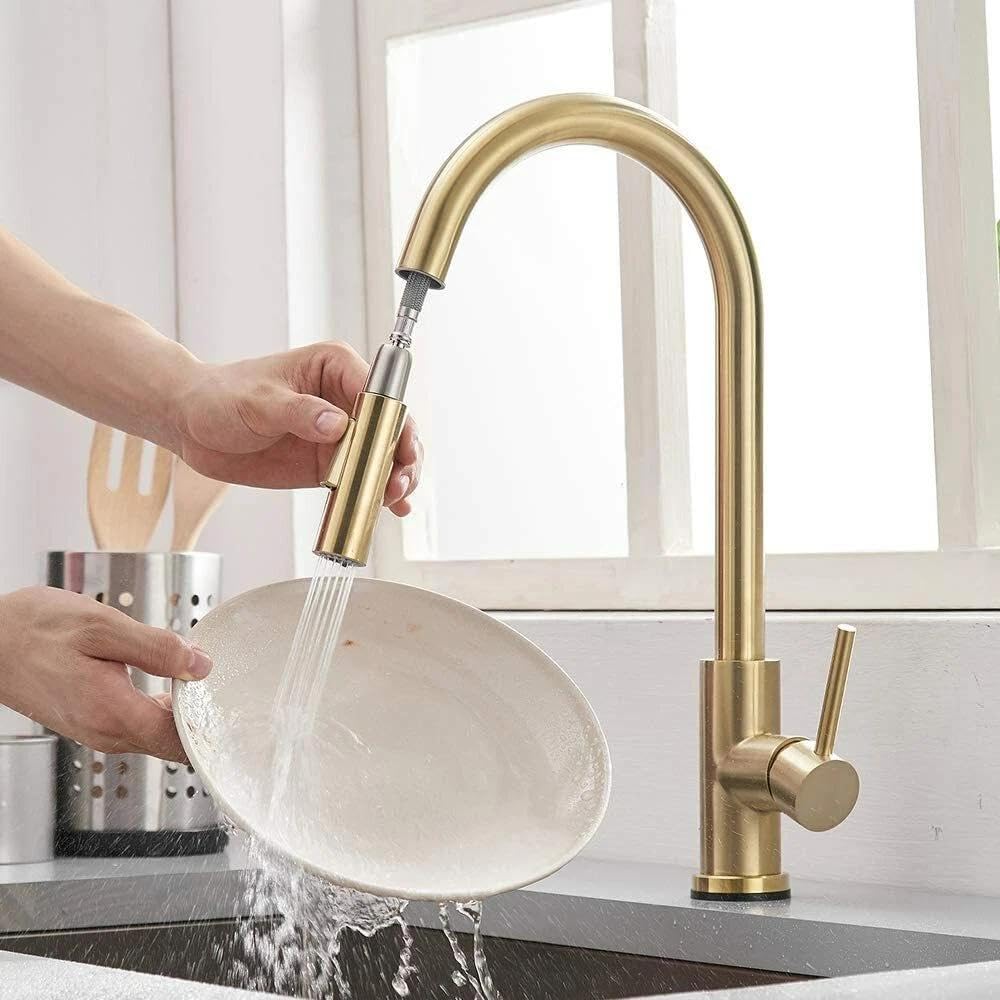 Infrarot Wasserhahn Bad mit Sensor Automatisch Badarmatur Berührungsloser Waschtischarmatur Induktion Waschtischmischer Mischbatterie Einhebelmischer für Waschbecken Badezimmer Handwaschbecken