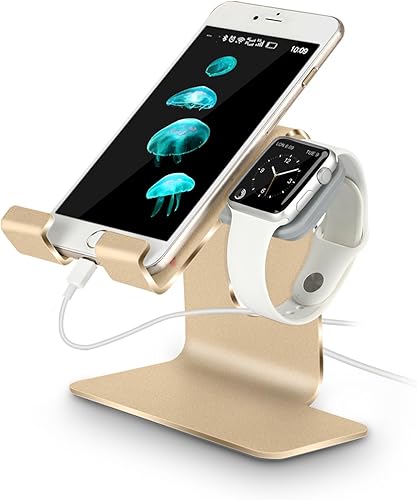 Tranesca Soporte de carga 2 en 1 compatible con Apple Watch Series Ultra2Ultra987654321SE (1.496 in1.575 in1.614 in1.654 in1.732 in1.772 in1.929 in)