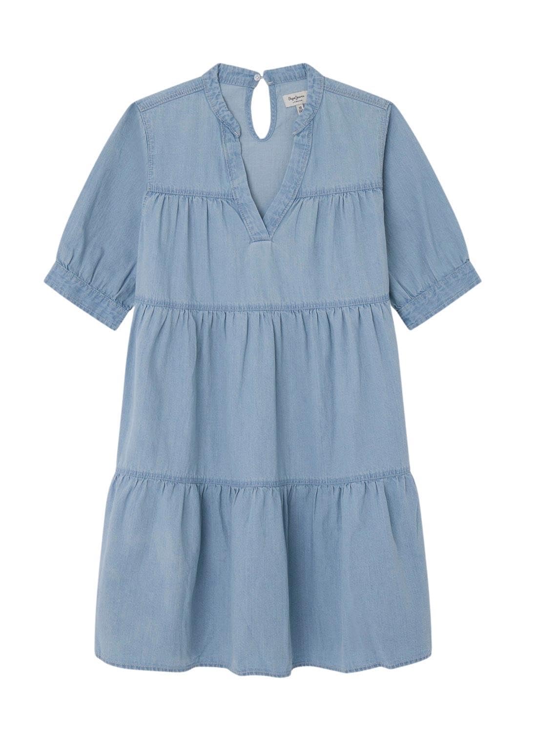 Pepe Jeans Girls Blue Dresses, 8 Y, Lush Jr Summer Dress