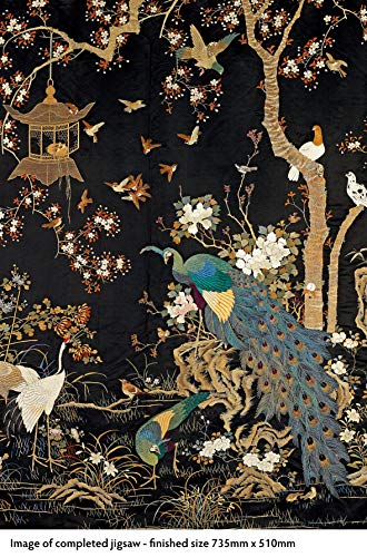 Adult Jigsaw Puzzle Ashmolean Museum: Embroidered Hanging with Peacock: 1000-piece Jigsaw Puzzles - Thumbnail 2