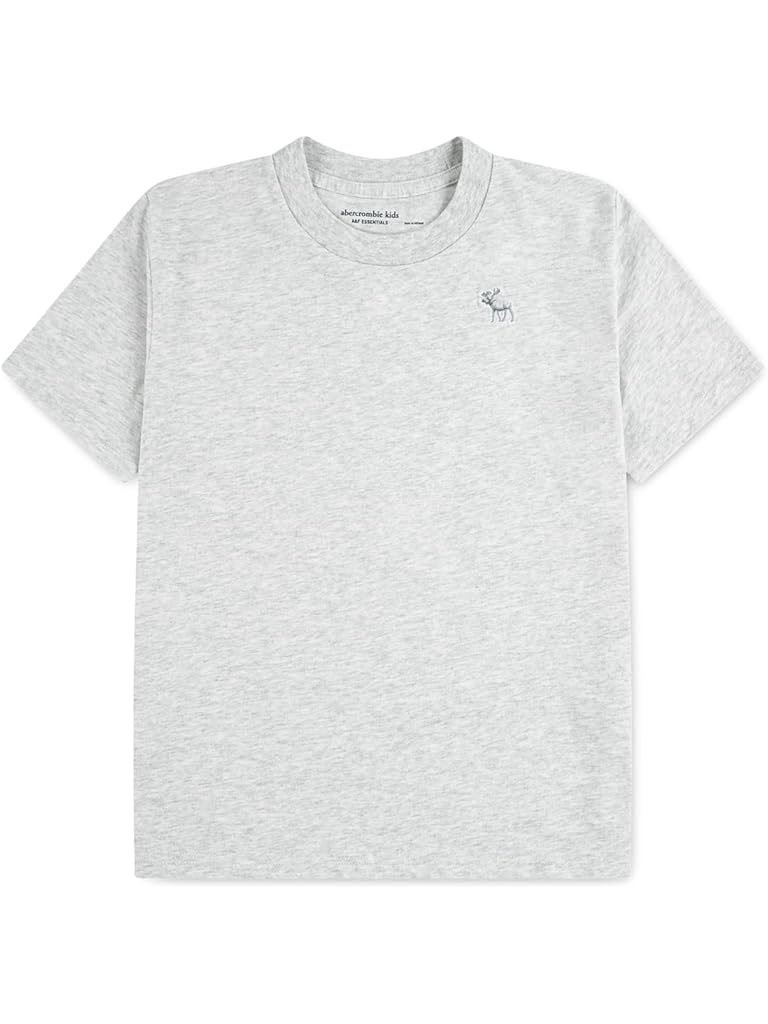 White Abercrombie & Fitch Short Sleeve Essential Tee (Big Kid)