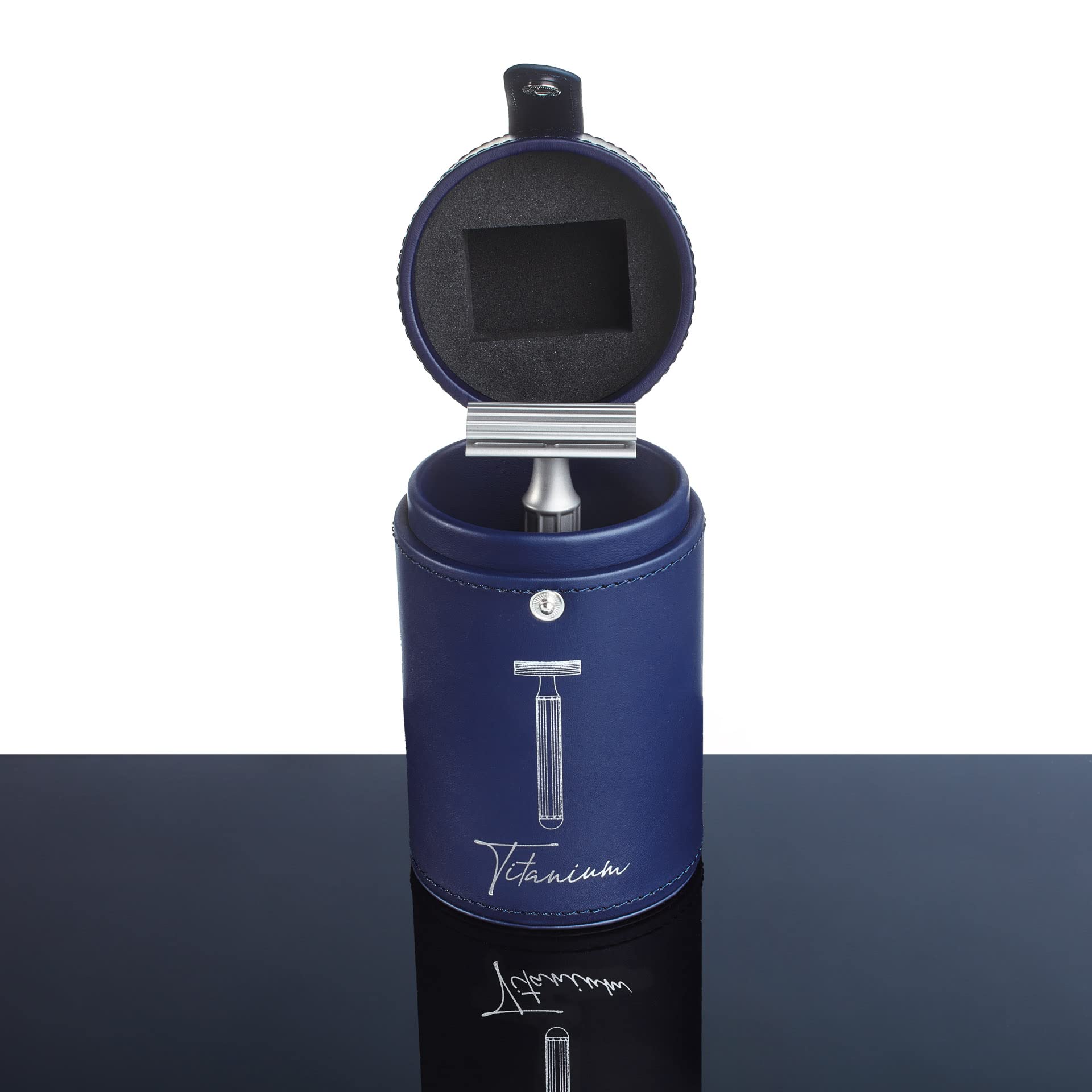 Titanium Rasierhobel – Präzisionsrasierer aus massivem Titan – Gewinner German Design Award 2022 – CNC‑gefräst & handpoliert –Made for Design Lovers