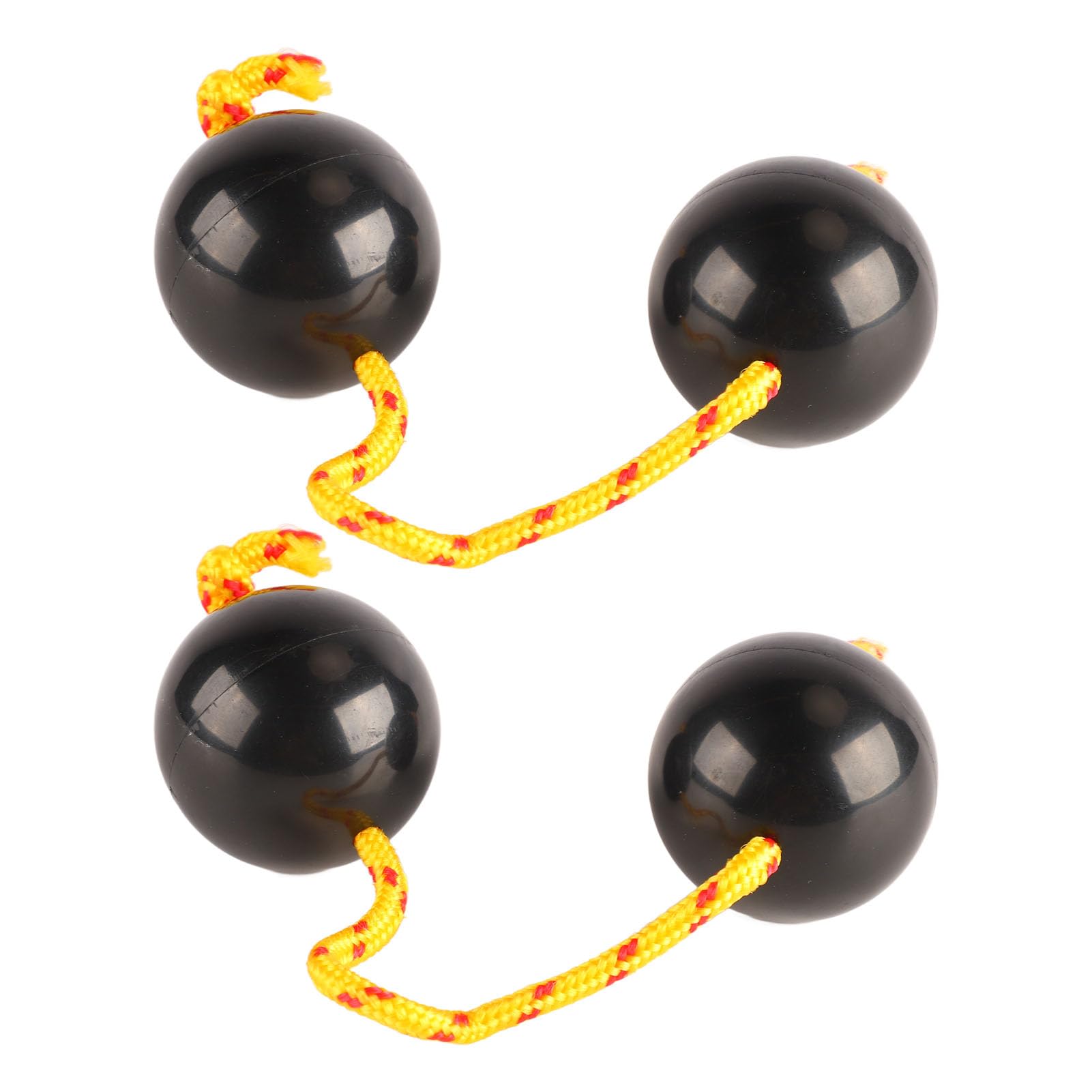 2Pcs African Rhythmic Ball, Aslatuas Rhythmic Ball Kashaka Music Egg Shakers Rhythmic Shaker Rattle Ball for Entertaining