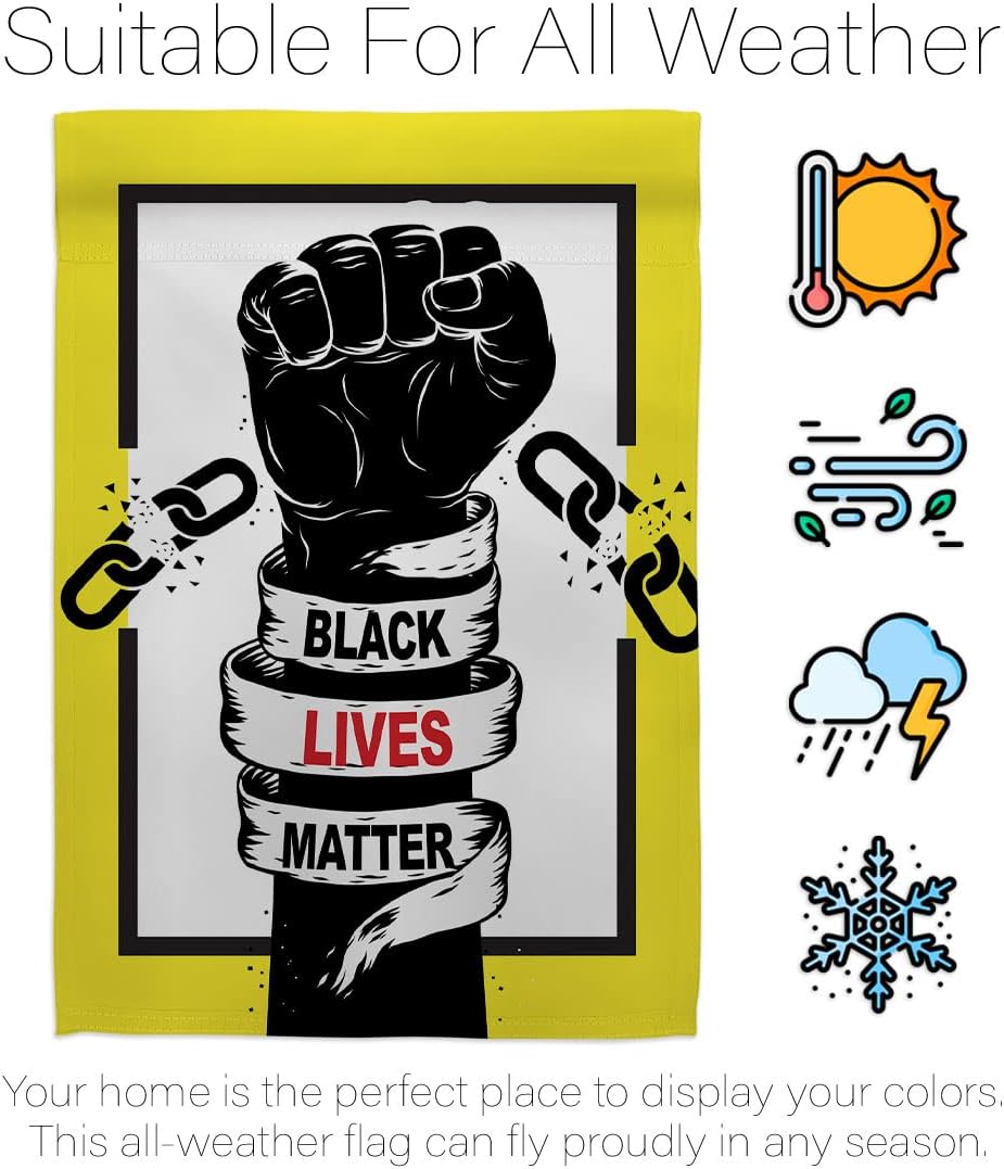 Togther We Rise Patio Decor Banner Wall Art Flag Poles for Outside House Stand Outdoor Decorations Garden Tapestry Yard Signs Black History Month BLM African Americans Heritage Made in USA
