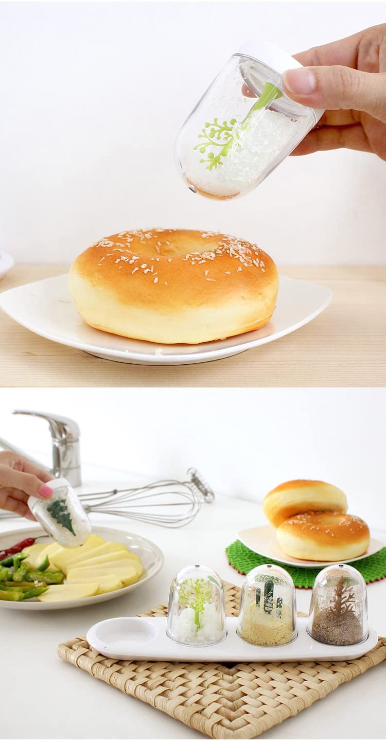 Amazon｜FLYILIA 調味料入れ 調味料缶 調味料ボトル 調味料ポット 植物 