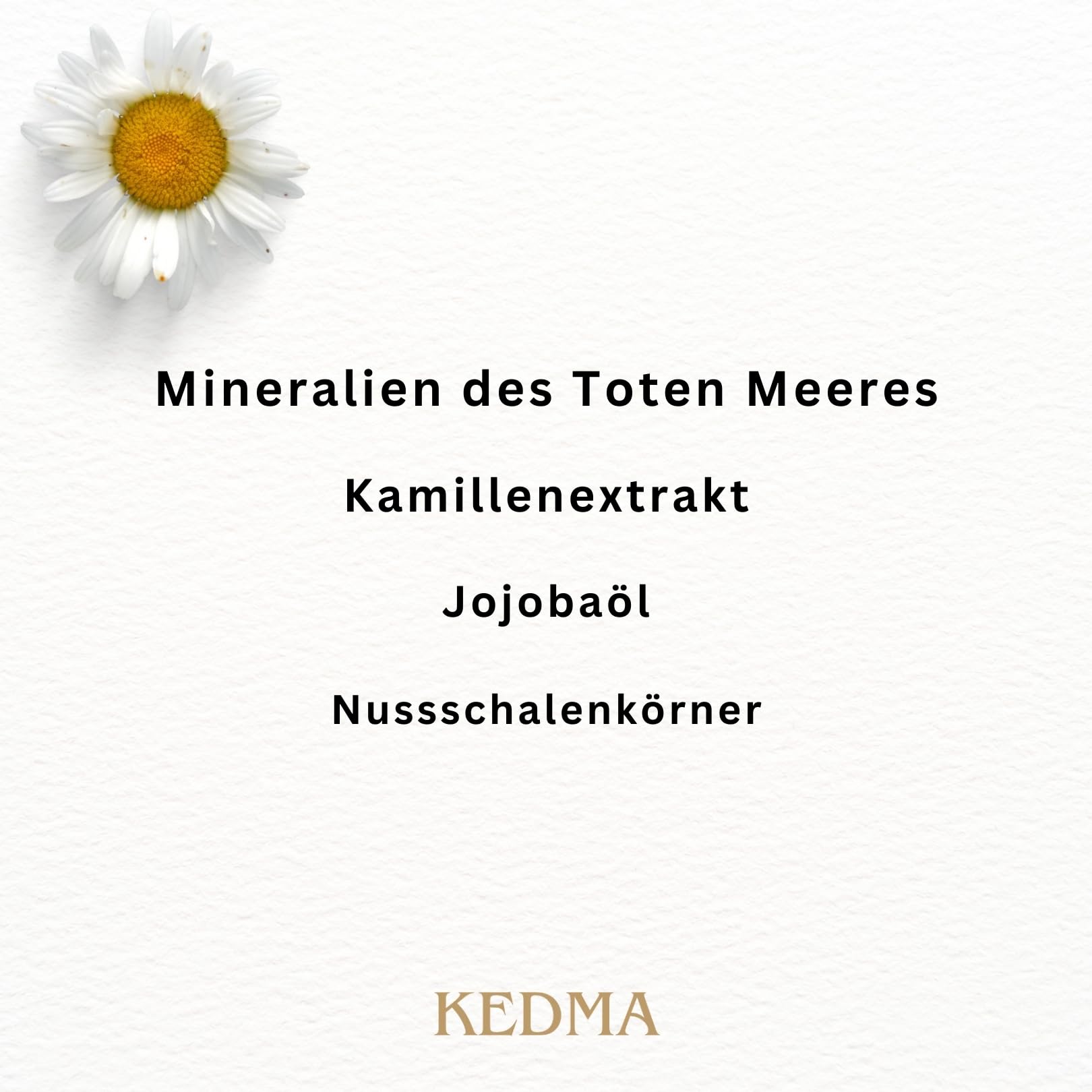 KEDMA - Exfolierende Gesichtsmaske mit natürlichen Ölen - 100g | Peelende Gesichtsmaske entfernt abgestorbene Hautzellen und Unreinheiten für ein glatteres, weicheres Hautgefühl.
