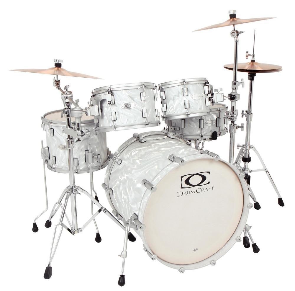 Series 7 DC807152 Fusion Birch 20-Inch Drum Set Shell Pack, Liquid Chrome