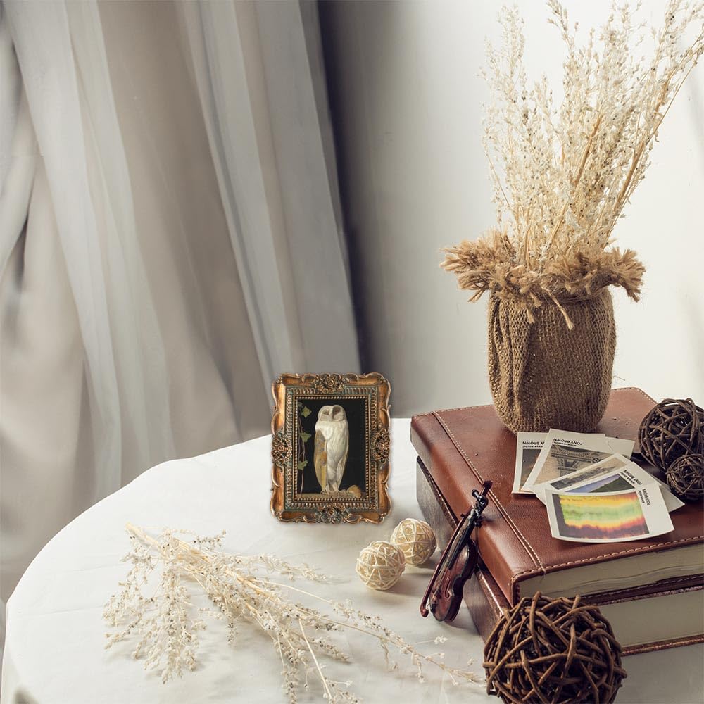 VINLIFE Vintage Picture Frames 2.5x3.5 Oval Frame Wallet Size