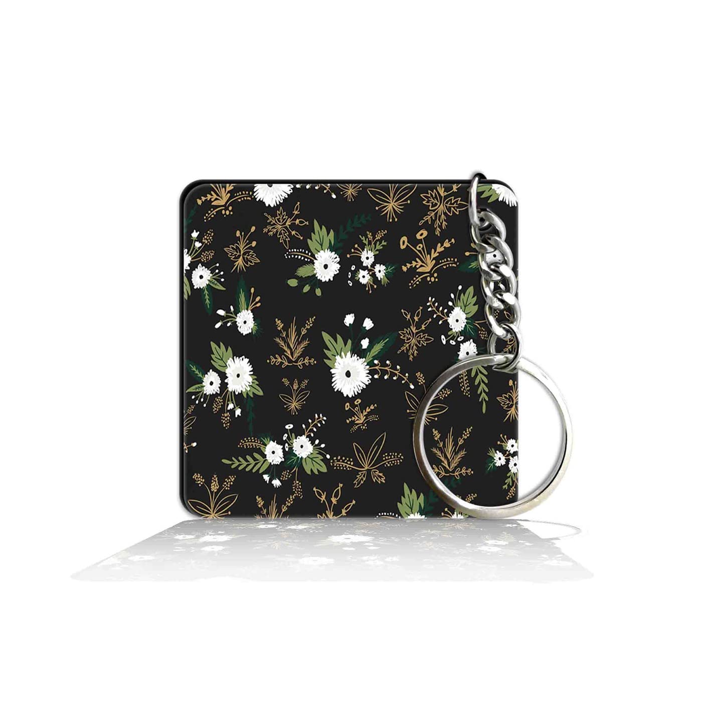 Party Gift Printed Square Keyring Keychain for Bag Wallet Purse Bike Car Cycle Lock Key House Keys 136