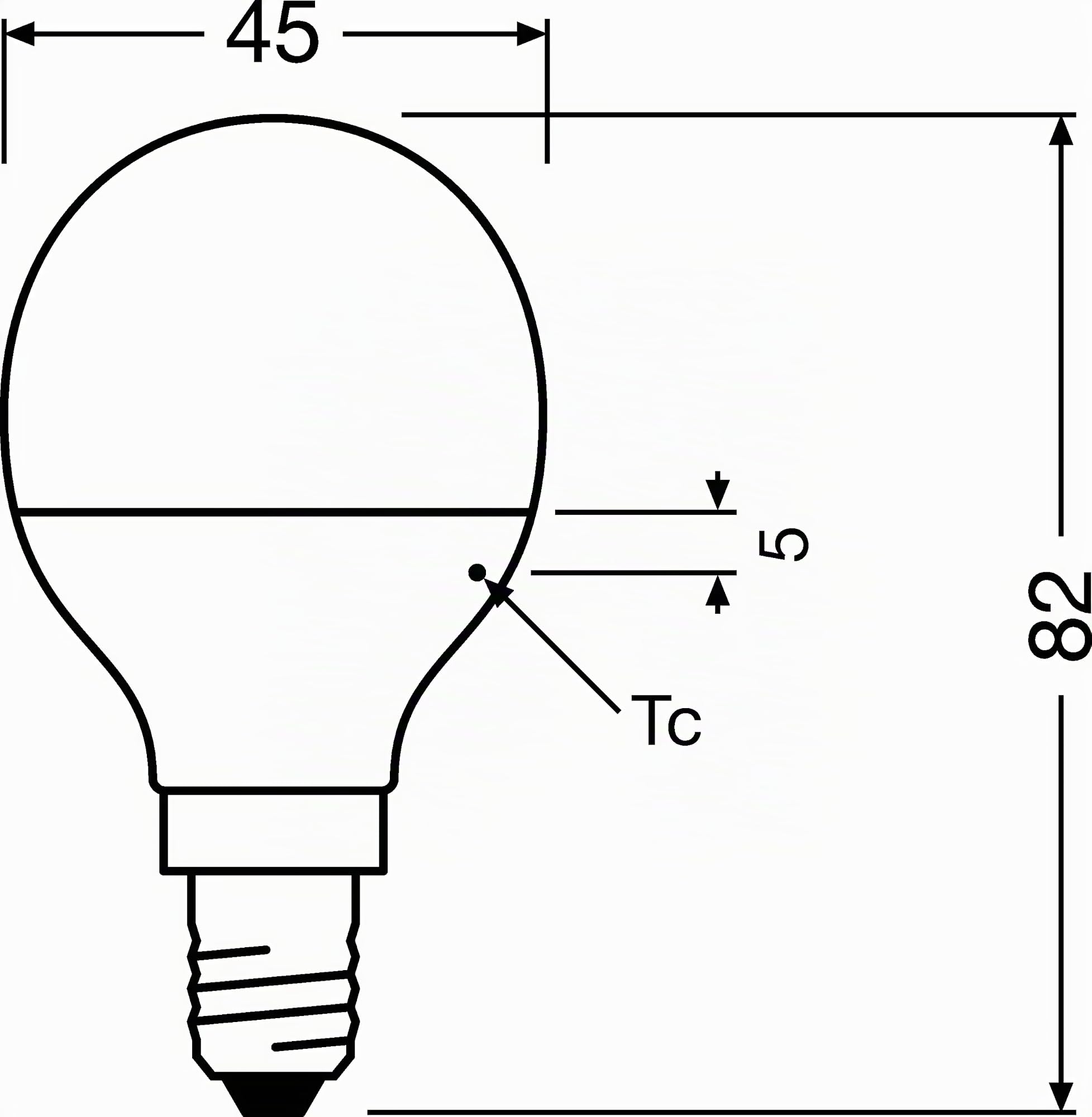 OSRAM LED BASE Classic P40, lampade LED a filamento smerigliato in vetro per base E14, forma di candela, bianco freddo (4000K), 470 lumen, sostituisce le lampadine 40W, scatola di 30 lampade