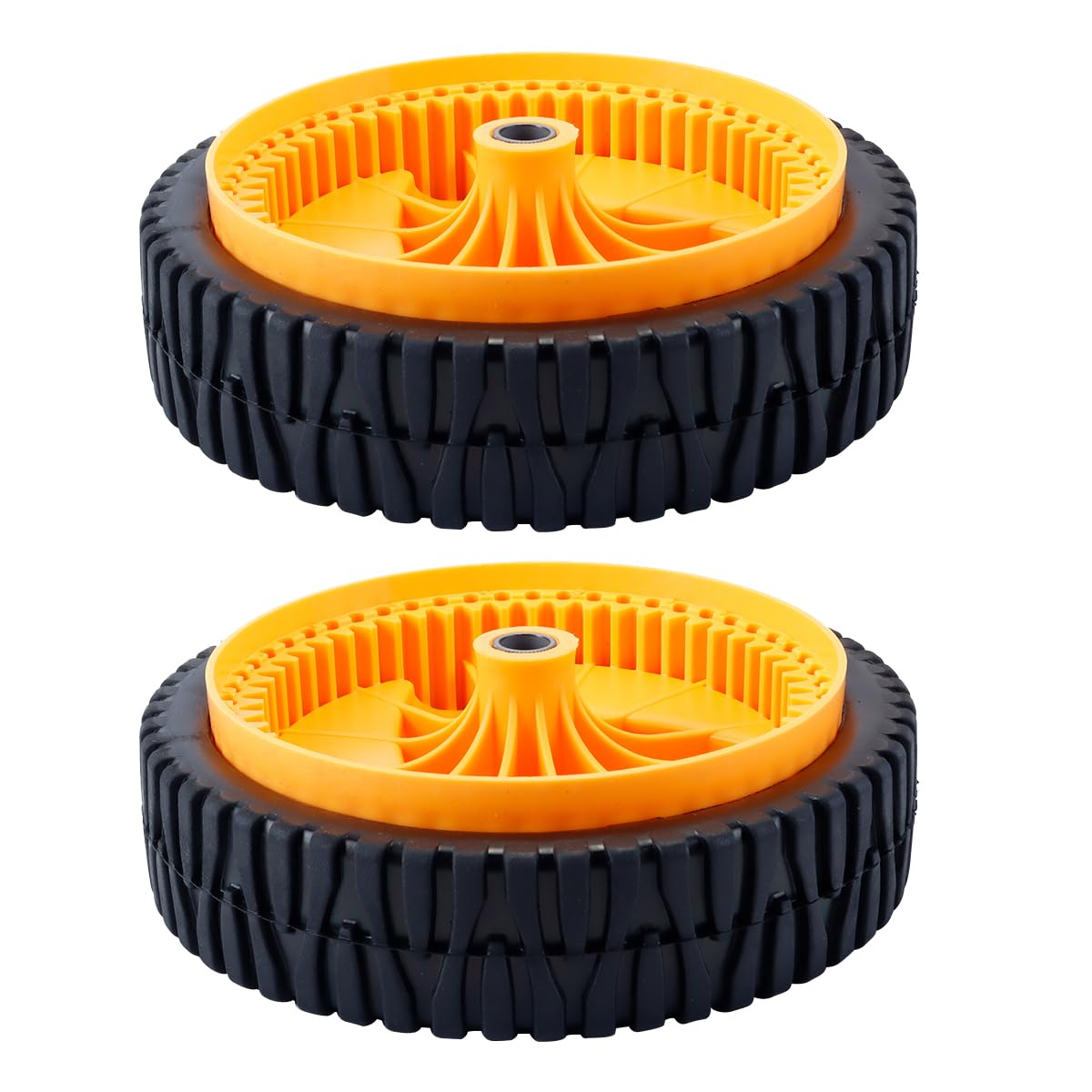 2 ruedas motrices para cortacésped, rueda delantera universal de 200 mm, compatible con la mayoría de las cortadoras de césped.