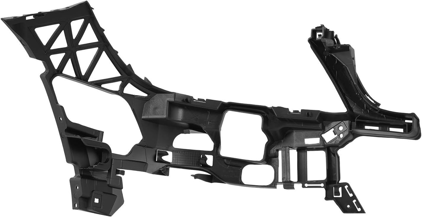 MB1042101 Front Upper Inner Bumper Cover Support Brackets Compatible with Mercedes-Benz C250 C300 C350 2012-2014, Driver Left Side, Polished Black