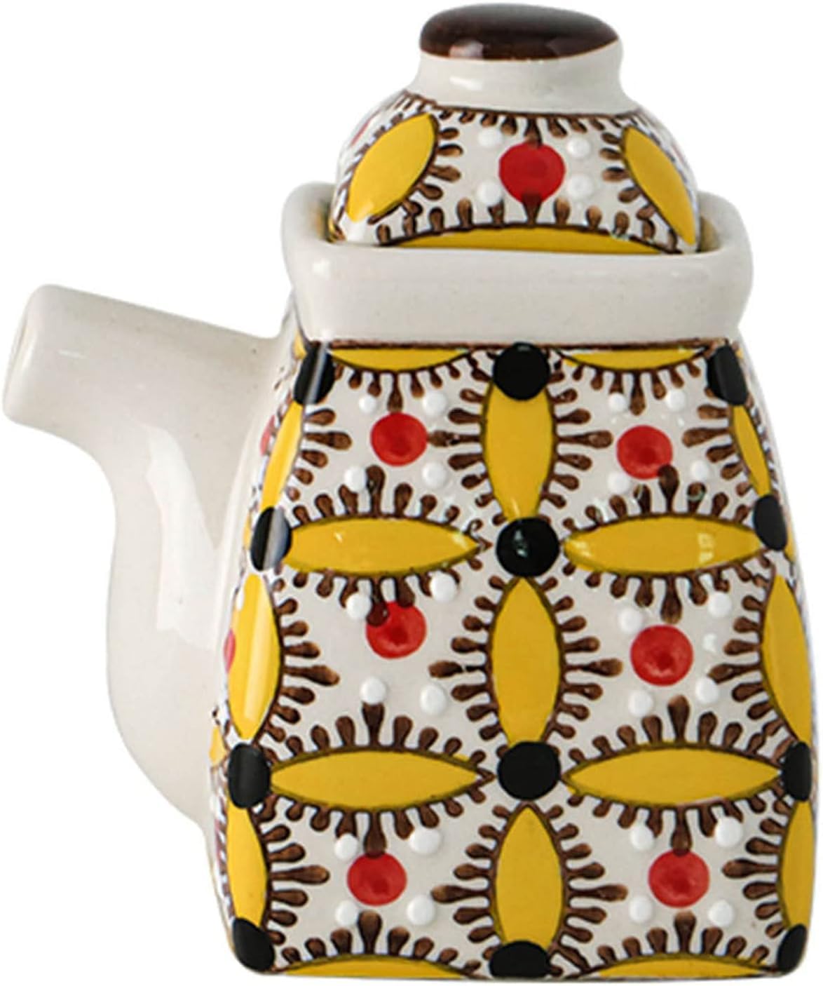 CAFIEDR Porcelain Spice Jar,sugar pot,Pastoral Style Creamer and Sugar Sets,Bohemia Creamer Jug Sugar Jar, Coffee Serving Set
